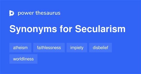 SECULAR Synonyms: 80 Similar and O.